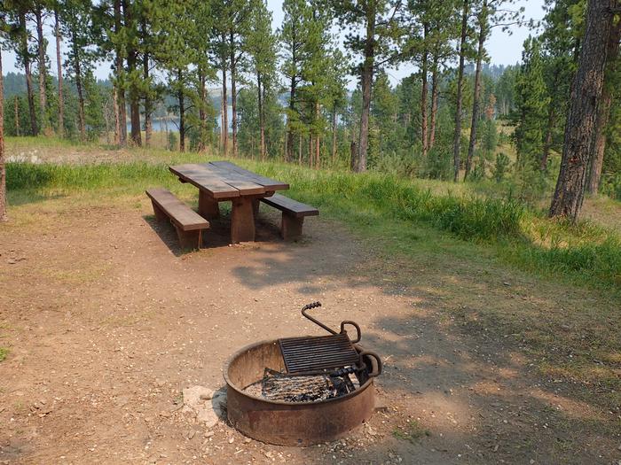 Whitetail site 10PICNIC TABLE AND FIRE RING