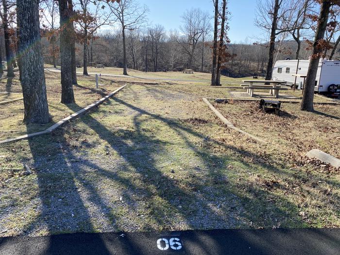 A photo of Site 006 of Loop SCRE at SNAKE CREEK with Picnic Table, Electricity Hookup, Fire Pit, Lantern Pole, Water Hookup