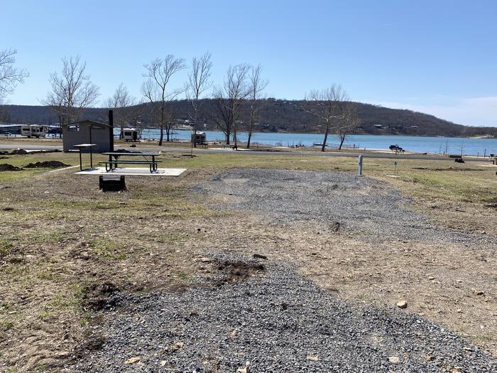 A photo of Site 046 of Loop 0512 at SNAKE CREEK with Picnic Table, Electricity Hookup, Fire Pit, Water Hookup