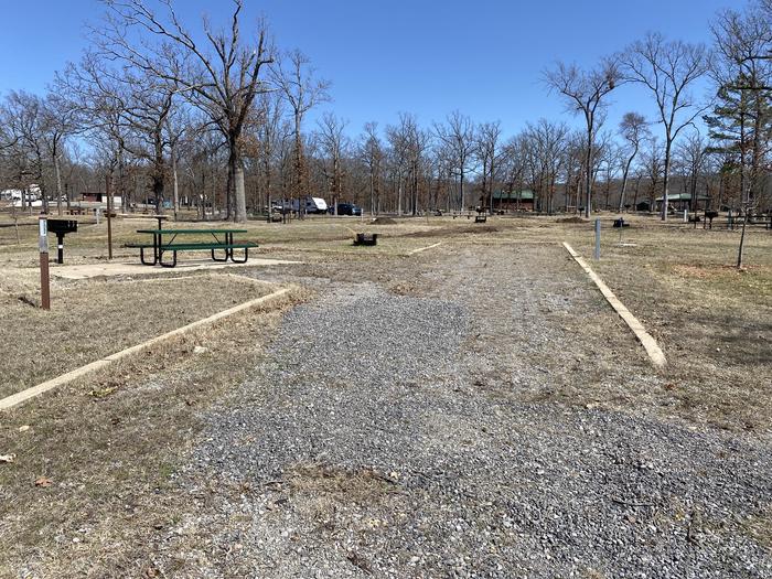 A photo of Site 061 of Loop 0512 at SNAKE CREEK with Picnic Table, Electricity Hookup, Fire Pit, Water Hookup