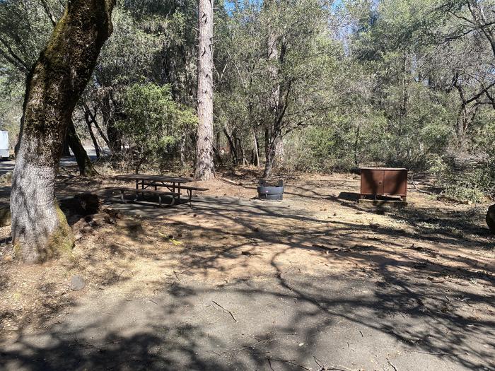 A photo of Site 004 of Loop AREA ANTLERS at ANTLERS with Picnic Table, Fire Pit, Shade, Food Storage