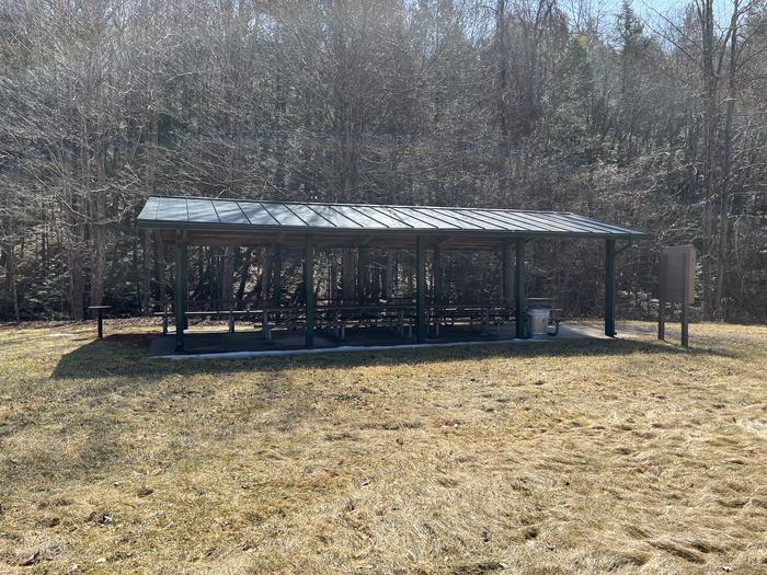A photo of Site Picnic Shelter of Loop Knightville Picnic Area at Knightville Dam with Picnic Table