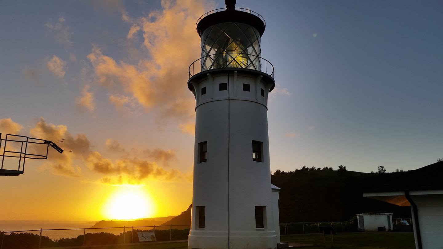 Sunrise behind the Lighthouse