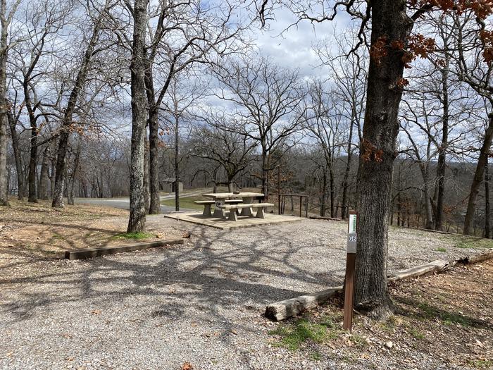 A photo of Site G006 of Loop 0512 at COOKSON BEND with Picnic Table, Electricity Hookup, Fire Pit, Shade, Water Hookup