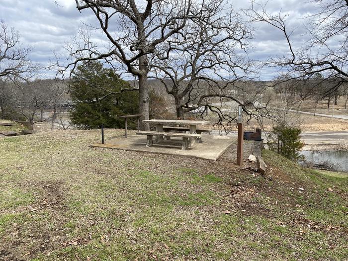 A photo of Site 068 of Loop 0512 at COOKSON BEND with Picnic Table, Fire Pit, Shade
