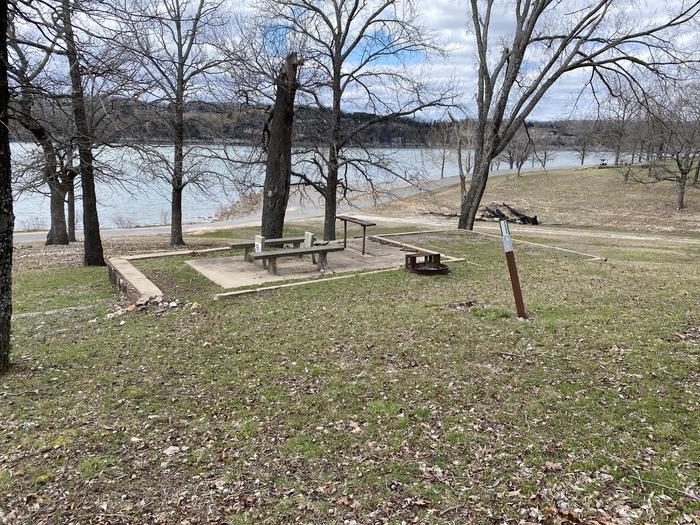 A photo of Site 081 of Loop 0512 at COOKSON BEND with Picnic Table, Fire Pit, Shade
