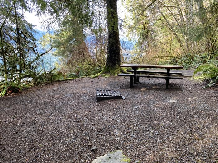 A photo of Site 010 of Loop Willaby at WILLABY CAMPGROUND with Picnic Table, Fire Pit