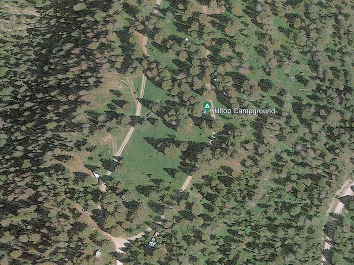 Hilltop Campground satellite viewHilltop Campground from Google Earth