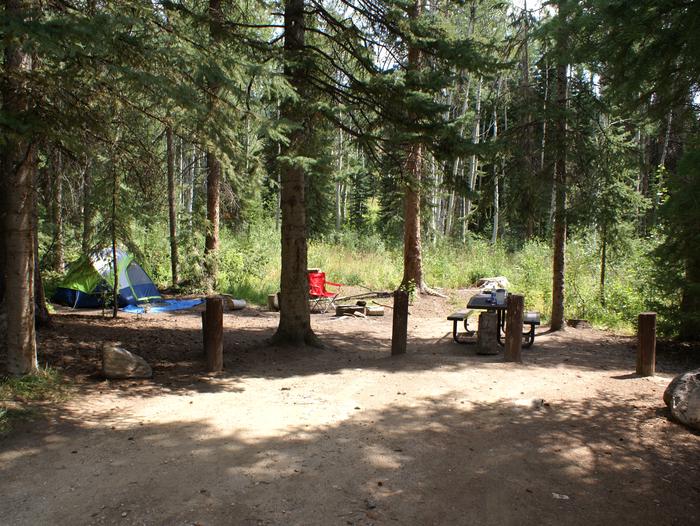 Dry lake site 4 with table, fire pit and treessite 4 with table, fire pit and trees