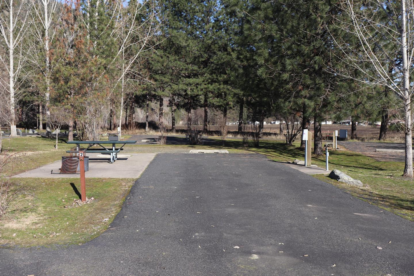 An accessible RV site at Pink House Recreation Site. One of two accessible RV sites offered at Pink House Recreation Site.