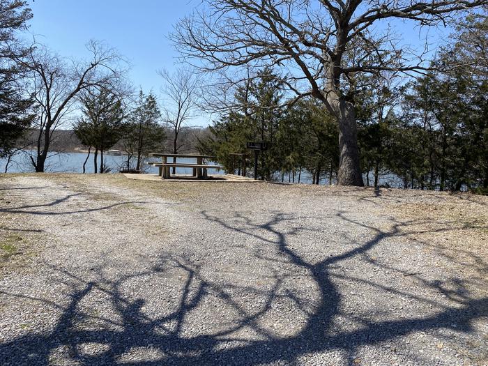 A photo of Site 29 of Loop PBA2 at PETTIT BAY with Picnic Table, Fire Pit, Shade, Waterfront