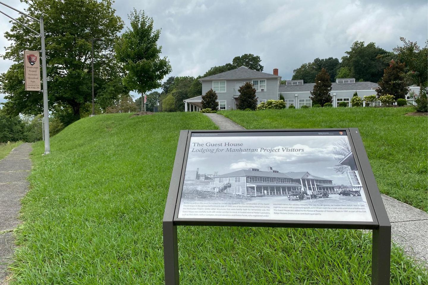 Interpretive SignOak Ridge has many interpretive signs that highlight the history of the Manhattan Project.