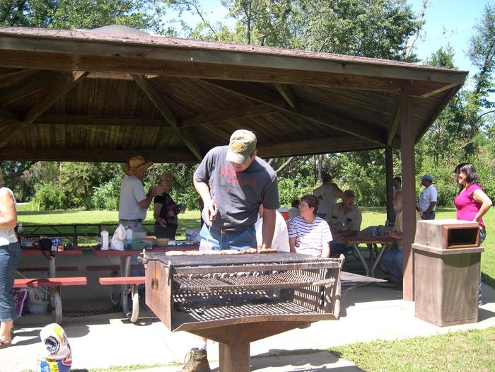 CF Picnic Shelter with people