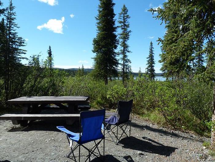 Campsite at Paxson Lake Campground