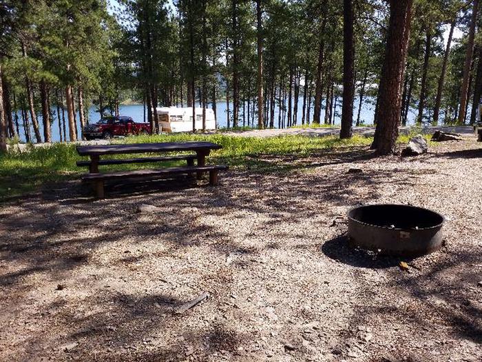 Site 32 Picnic table and Fire RingPactola Campground