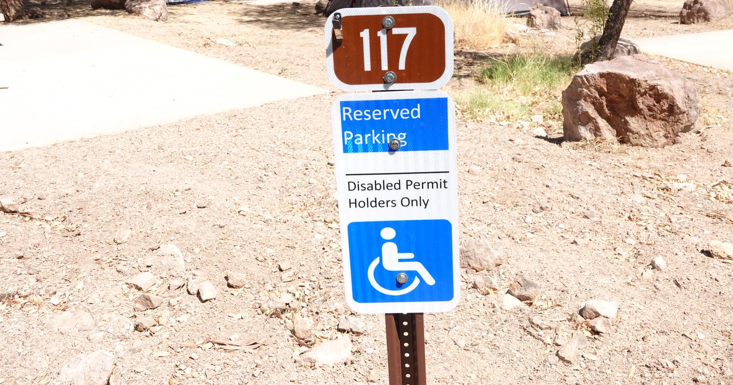 BB11703Boulder Beach Site 117- Site is for Handicap Accessible use only