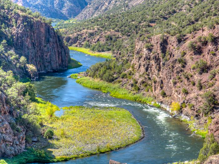 Overlooking the Gunnison River within the Gunnison Gorge WildernessGunnison River within Gunnison Gorge Wilderness