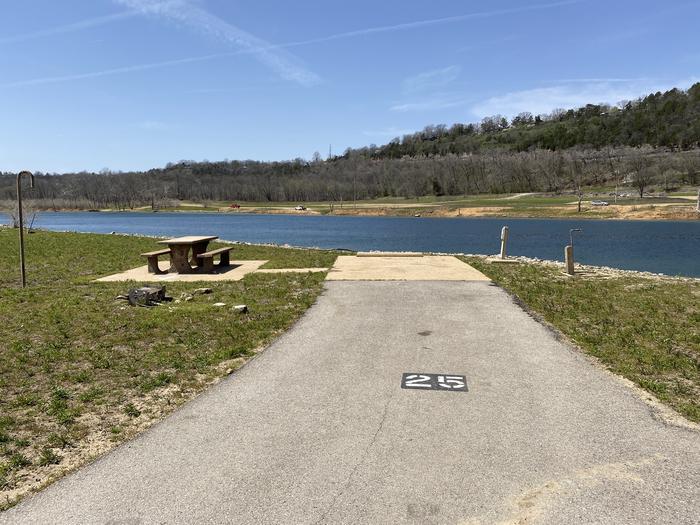 A photo of Site 25 of Loop River Run Park at River Run Park with Picnic Table