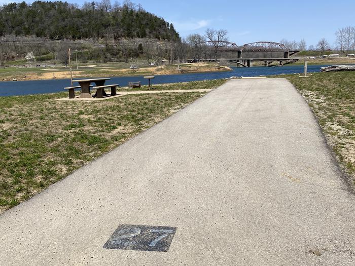 A photo of Site 27 of Loop River Run Park at River Run Park with Picnic Table