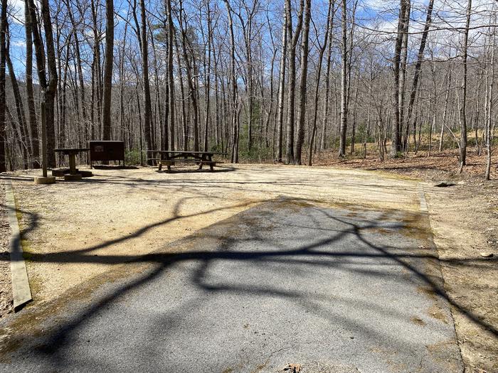 A photo of Site A29 of Loop White Oak Loop A at SHERANDO LAKE RECREATION AREA FAMILY CAMPING with Picnic Table, Fire Pit, Shade, Food Storage, Tent Pad, Lantern Pole