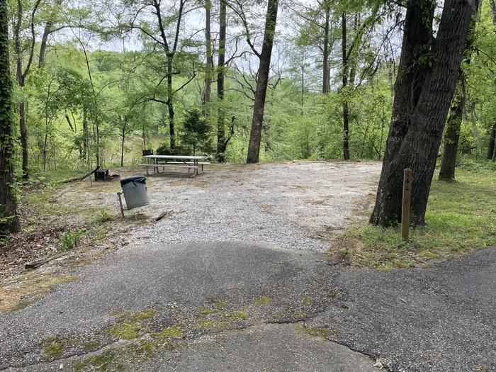 A photo of Site 14 of Loop OAKV at SIX MILE CREEK with Picnic Table, Electricity Hookup, Fire Pit, Lantern Pole, Water Hookup