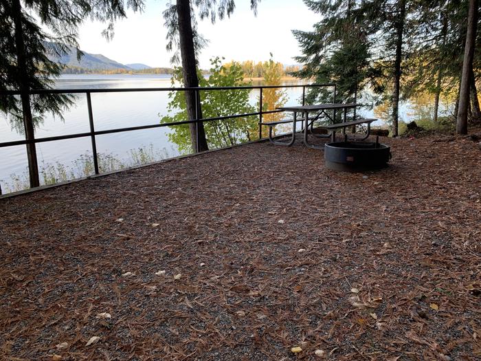 A photo of Site 38 of Loop CEDA at SPRINGY POINT with Picnic Table, Fire Pit, Tent Pad, Waterfront