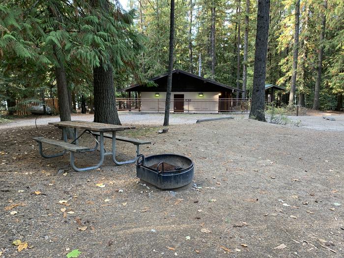 A photo of Site 07 of Loop BIRC at SPRINGY POINT with Picnic Table, Fire Pit, Tent Pad