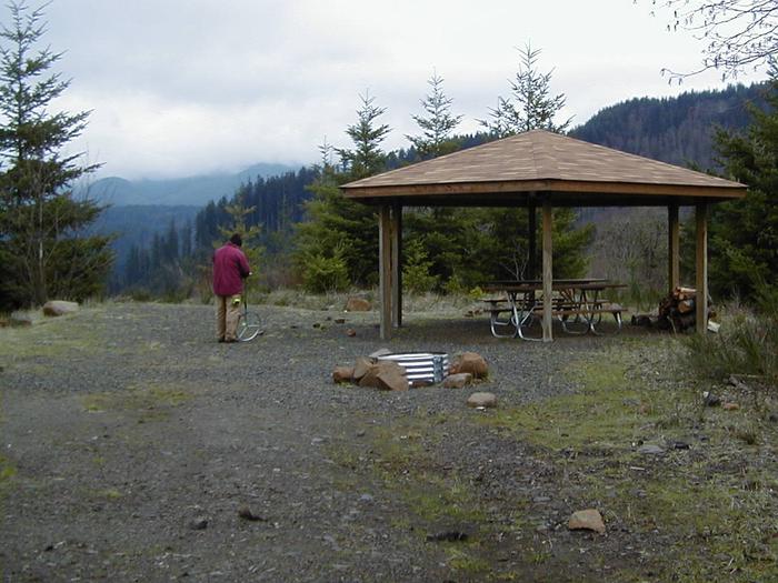 Upper picnic shelter