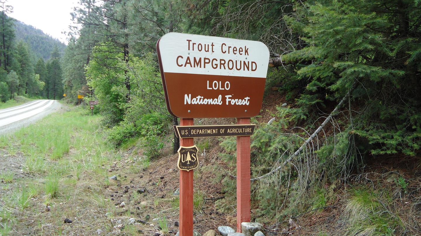 Entrance to Trout Creek Campground