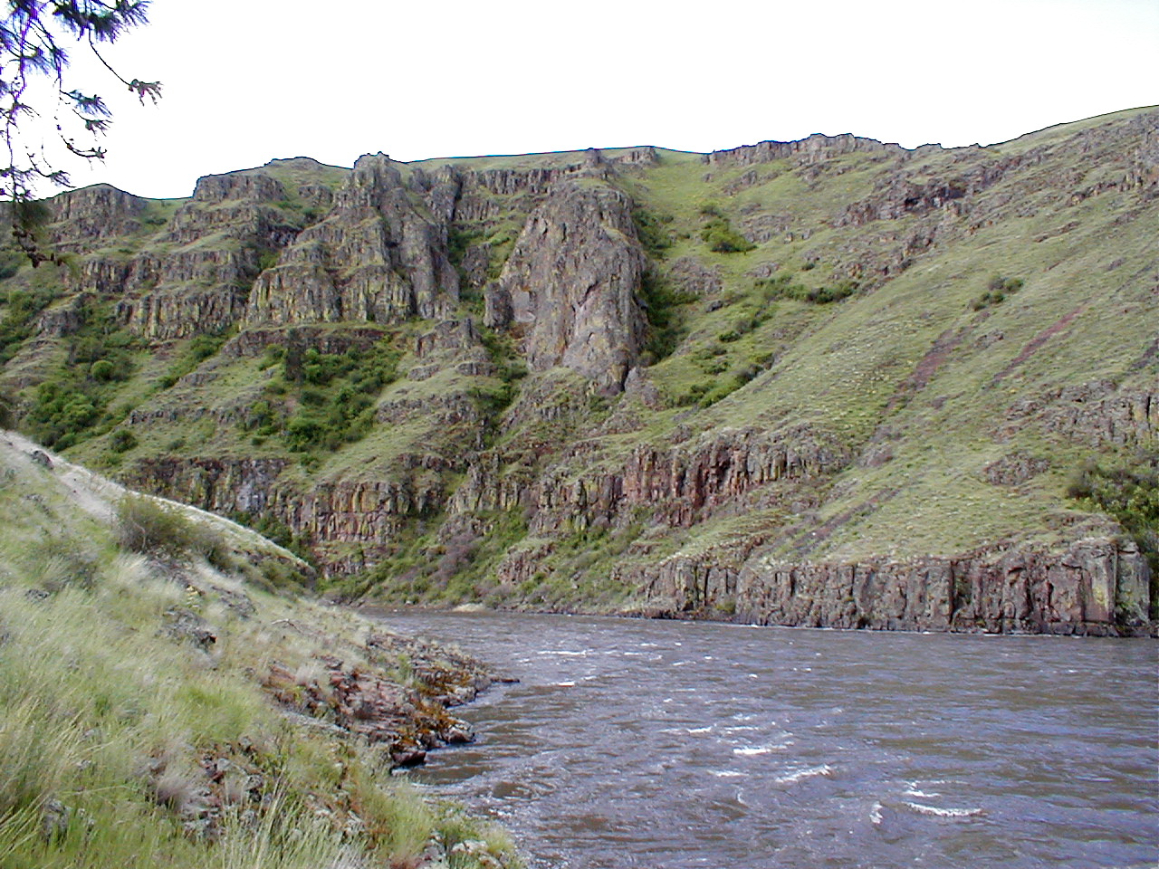 River level view of the Grande Ronde Lower Section in Washington State