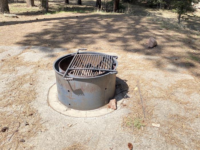 A photo of Site 007 of Loop Loop 2 at CLEAR CREEK CAMPGROUND (NM) with Fire Pit