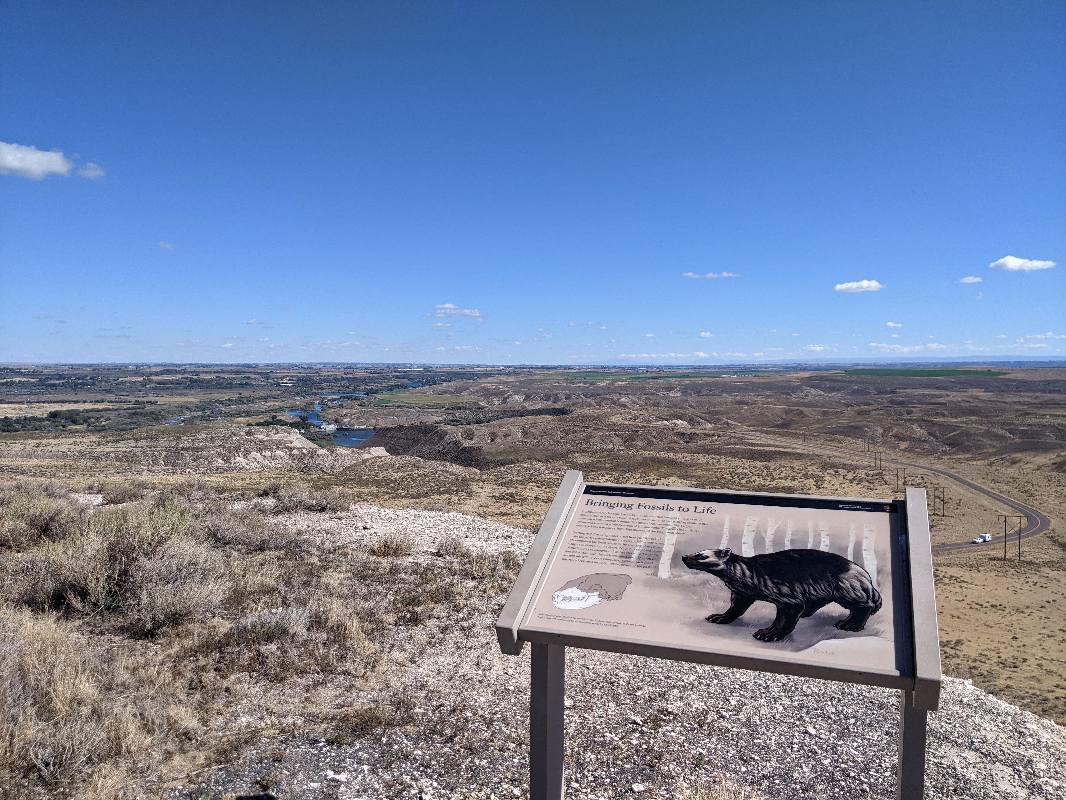 Oregon Trail Overlook at Hagerman Fossil Beds National Monument