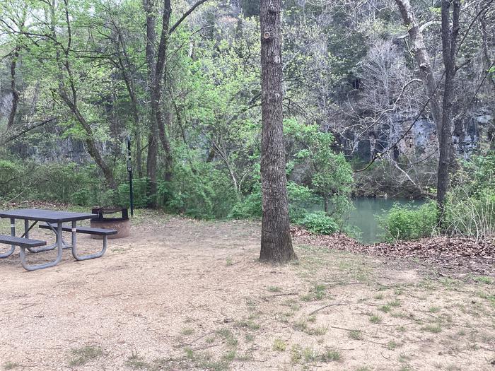 A photo of Site 032 of Loop Sites 31-55 at PULLTITE with Fire Pit, Shade, Waterfront, Lantern Pole