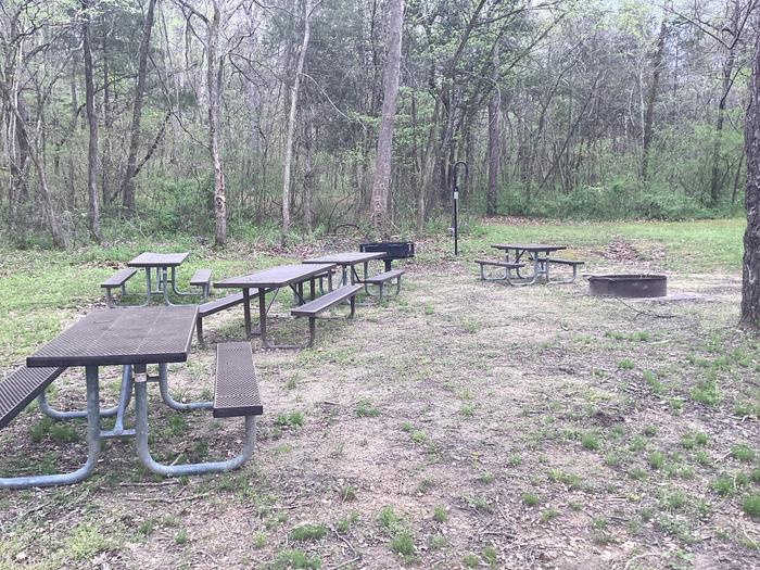 A photo of Site G03 of Loop Pulltite Group Sites at PULLTITE with Picnic Table, Fire Pit, Lantern Pole