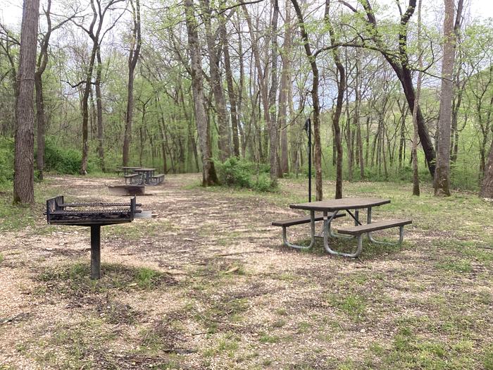 A photo of Site G02 of Loop Pulltite Group Sites at PULLTITE with Picnic Table, Fire Pit, Lantern Pole