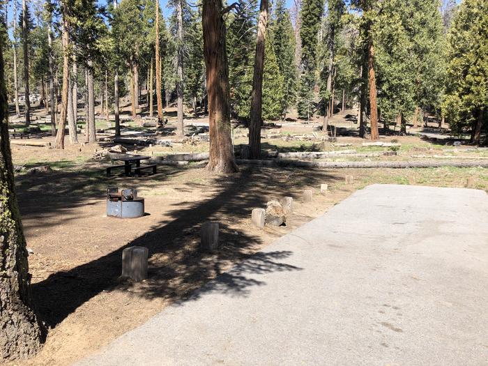 Dinkey creek site #37picnic table and fire pit 