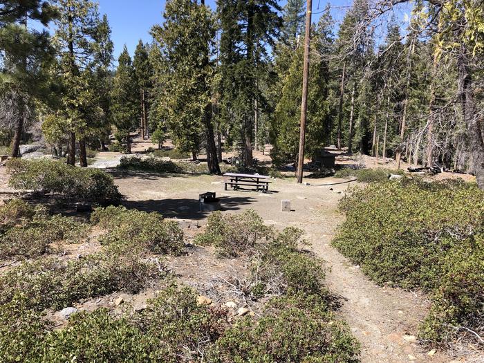 Dinkey Creek Site #46picnic table and fire pit 