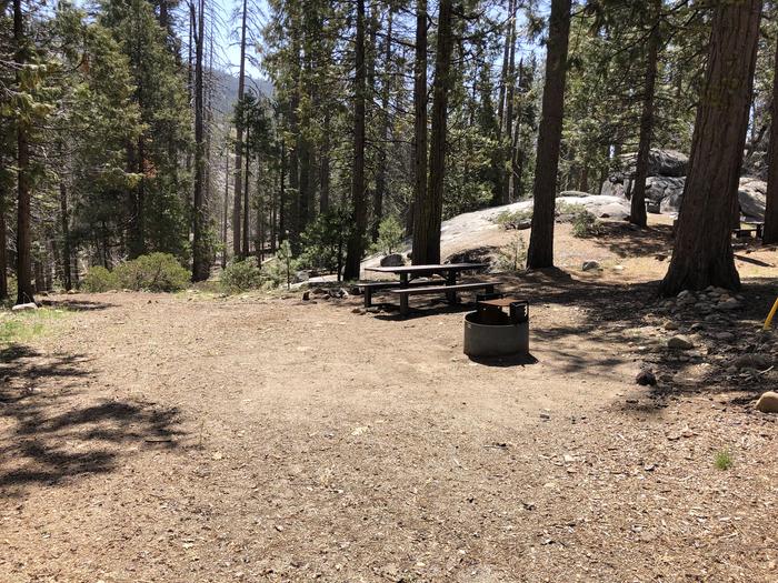 Dinkey Creek Site #64picnic table and fire pit 