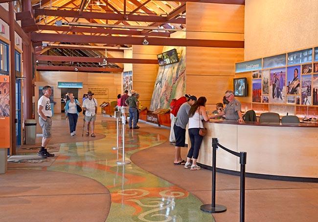 Visitor Center information Desk.