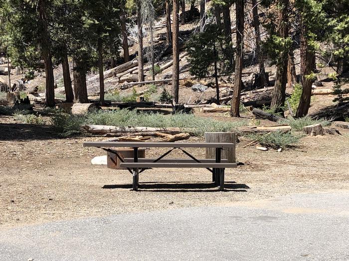 Dinkey Creek Site #125picnic table and fire pit 