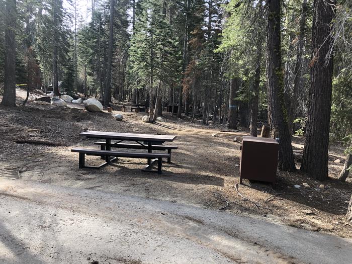 Rancheria site #3picnic table, fire pit and bear box 
