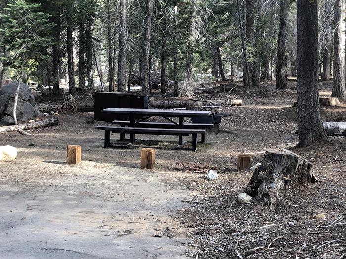 Rancheria Site #7picnic table, fire pit, bear box