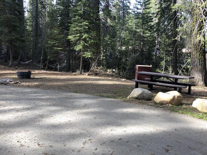 Rancheria Site #10picnic table, fire pit, bear box 