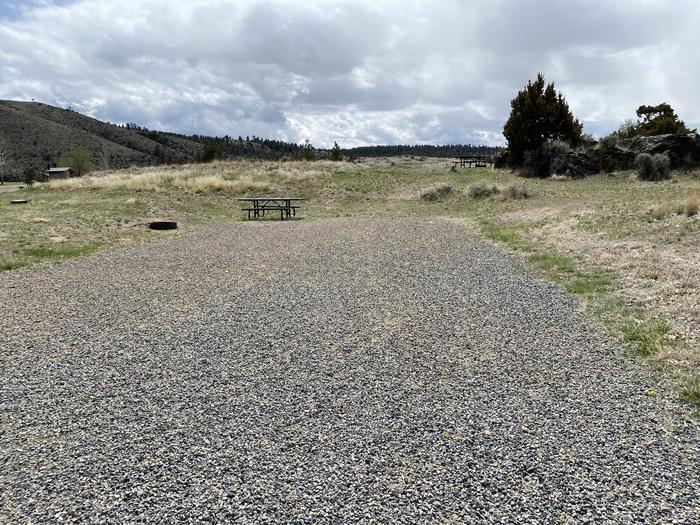 A photo of Site 28 of Loop B at Devil's Elbow Campground with Picnic Table, Fire Pit