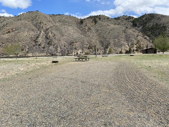 A photo of Site 29 of Loop B at Devil's Elbow Campground with Picnic Table, Fire Pit