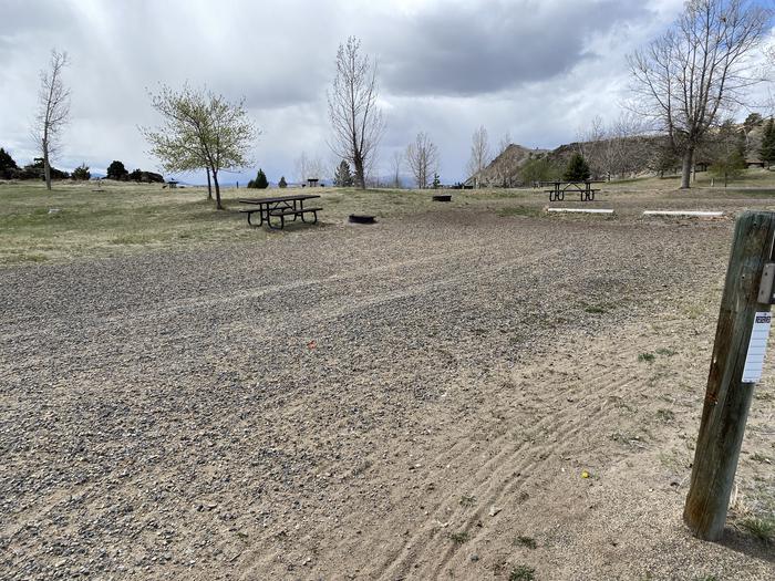 A photo of Site 16 of Loop B at Devil's Elbow Campground with Picnic Table, Fire Pit