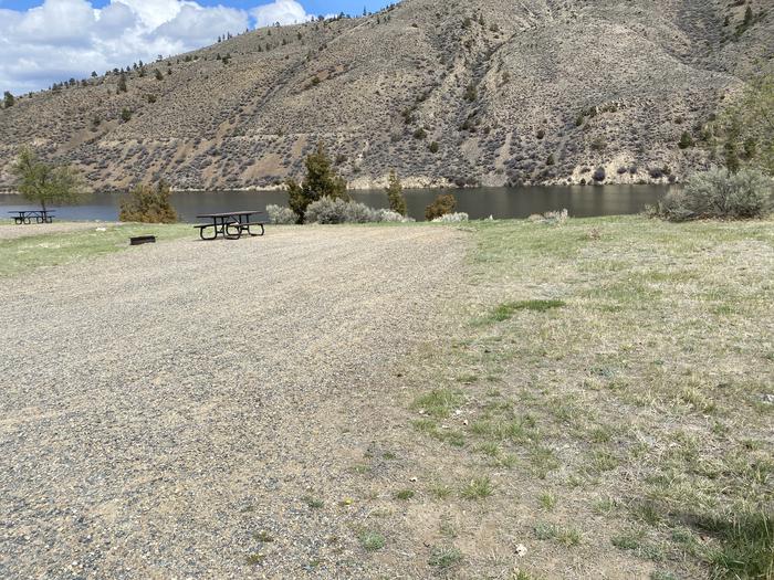 A photo of Site 24 of Loop B at Devil's Elbow Campground with Picnic Table, Fire Pit