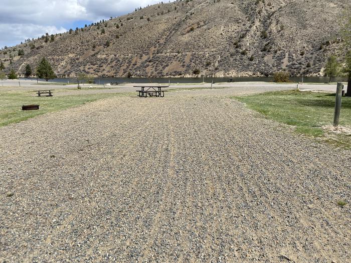 A photo of Site 27 of Loop B at Devil's Elbow Campground with Picnic Table, Fire Pit