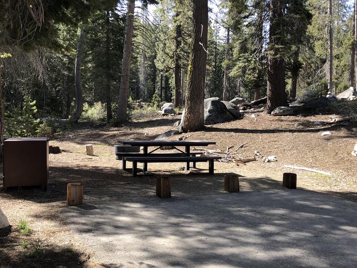 Rancheria site #66picnic table, fire pit, bear box