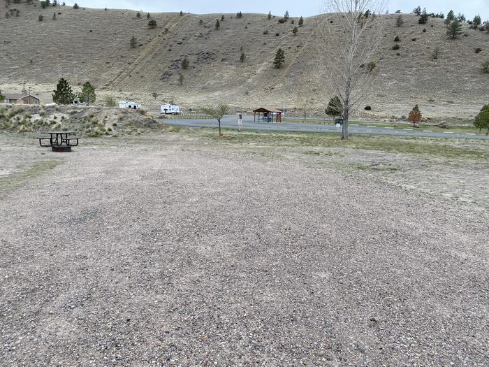 A photo of Site 22 of Loop B at White Sandy Campground with Picnic Table, Fire Pit